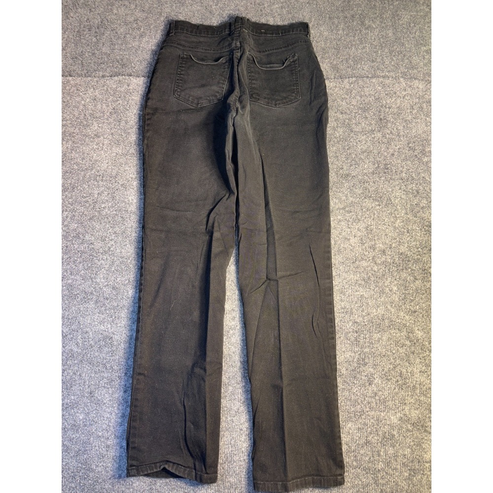 Basic Editions Jeans Women's 6 Black Denim Classic Fit Stretch 5-Pocket Straight